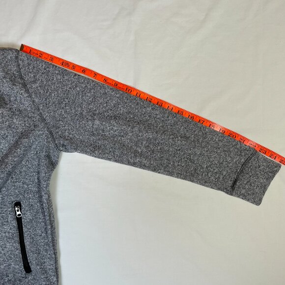 Sonoma Mens Size S Knit Fleece Full Zip Jacket Marled Gray Mock Neck Pockets - Picture 8 of 11